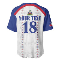 Custom Haiti Football Baseball Jersey Les Grenadiers Veve Haitian Vodou White Version - Wonder Print Shop