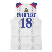 Custom Haiti Football Basketball Jersey Les Grenadiers Veve Haitian Vodou White Version - Wonder Print Shop