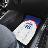 Custom Haiti Football Car Mats Les Grenadiers Veve Haitian Vodou White Version - Wonder Print Shop