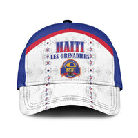 Haiti Football Classic Cap Les Grenadiers Veve Haitian Vodou White Version - Wonder Print Shop