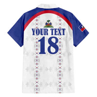 Custom Haiti Football Family Matching Summer Maxi Dress and Hawaiian Shirt Les Grenadiers Veve Haitian Vodou White Version - Wonder Print Shop