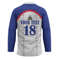 Custom Haiti Football Hockey Jersey Les Grenadiers Veve Haitian Vodou White Version - Wonder Print Shop