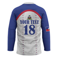 Custom Haiti Football Hockey Jersey Les Grenadiers Veve Haitian Vodou White Version - Wonder Print Shop