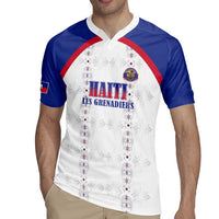 Custom Haiti Football Rugby Jersey Les Grenadiers Veve Haitian Vodou White Version - Wonder Print Shop