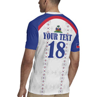 Custom Haiti Football Rugby Jersey Les Grenadiers Veve Haitian Vodou White Version - Wonder Print Shop