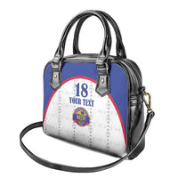Custom Haiti Football Shoulder Handbag Les Grenadiers Veve Haitian Vodou White Version - Wonder Print Shop
