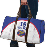Custom Haiti Football Travel Bag Les Grenadiers Veve Haitian Vodou White Version - Wonder Print Shop