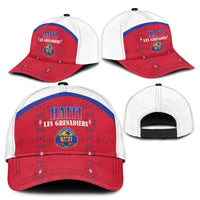 Haiti Football Classic Cap Les Grenadiers Veve Haitian Vodou Red Version - Wonder Print Shop