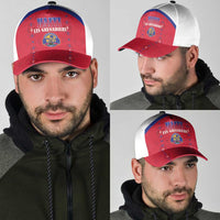 Haiti Football Classic Cap Les Grenadiers Veve Haitian Vodou Red Version - Wonder Print Shop