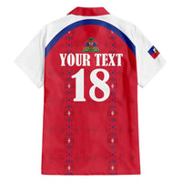 Custom Haiti Football Family Matching Mermaid Dress and Hawaiian Shirt Les Grenadiers Veve Haitian Vodou Red Version - Wonder Print Shop