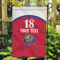 Custom Haiti Football Garden Flag Les Grenadiers Veve Haitian Vodou Red Version - Wonder Print Shop