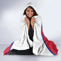 Custom Haiti Football Hooded Blanket Les Grenadiers Veve Haitian Vodou Red Version - Wonder Print Shop