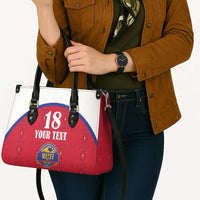 Custom Haiti Football Leather Bag Les Grenadiers Veve Haitian Vodou Red Version - Wonder Print Shop