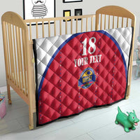 Custom Haiti Football Quilt Les Grenadiers Veve Haitian Vodou Red Version - Wonder Print Shop