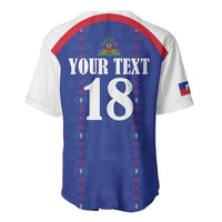 Custom Haiti Football Baseball Jersey Les Grenadiers Veve Haitian Vodou Blue Version - Wonder Print Shop