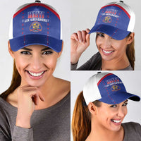 Haiti Football Classic Cap Les Grenadiers Veve Haitian Vodou Blue Version - Wonder Print Shop