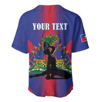 Haiti Pride Personalized Baseball Jersey Neg Marron Haitian Heritage - Wonder Print Shop