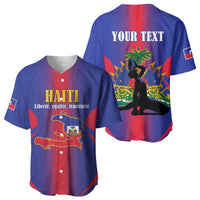 Haiti Pride Personalized Baseball Jersey Neg Marron Haitian Heritage - Wonder Print Shop