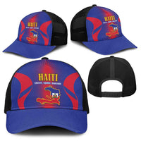Haiti Pride Baseball Net Cap Neg Marron Haitian Heritage - Wonder Print Shop