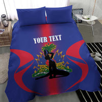 Haiti Pride Personalized Bedding Set Neg Marron Haitian Heritage - Wonder Print Shop
