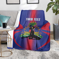 Haiti Pride Personalized Blanket Neg Marron Haitian Heritage - Wonder Print Shop