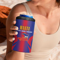 Haiti Pride Personalized 4 in 1 Can Cooler Tumbler Neg Marron Haitian Heritage - Wonder Print Shop