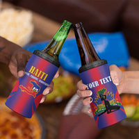 Haiti Pride Personalized 4 in 1 Can Cooler Tumbler Neg Marron Haitian Heritage - Wonder Print Shop