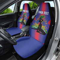 Haiti Pride Personalized Car Seat Cover Neg Marron Haitian Heritage - Wonder Print Shop
