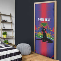 Haiti Pride Personalized Door Cover Neg Marron Haitian Heritage - Wonder Print Shop