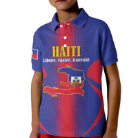 Haiti Pride Personalized Kid Polo Shirt Neg Marron Haitian Heritage - Wonder Print Shop