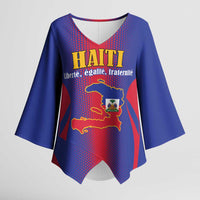 Haiti Pride Personalized Kimono Sleeve Blouse Neg Marron Haitian Heritage - Wonder Print Shop
