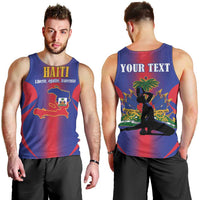 Haiti Pride Personalized Men Tank Top Neg Marron Haitian Heritage - Wonder Print Shop