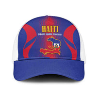 Haiti Pride Mesh Trucker Cap Neg Marron Haitian Heritage - Wonder Print Shop