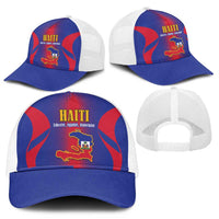 Haiti Pride Mesh Trucker Cap Neg Marron Haitian Heritage - Wonder Print Shop