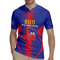Haiti Pride Personalized Rugby Jersey Neg Marron Haitian Heritage - Wonder Print Shop