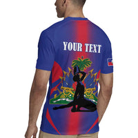 Haiti Pride Personalized Rugby Jersey Neg Marron Haitian Heritage - Wonder Print Shop