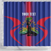 Haiti Pride Personalized Shower Curtain Neg Marron Haitian Heritage - Wonder Print Shop