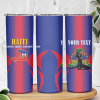 Haiti Pride Personalized Skinny Tumbler Neg Marron Haitian Heritage - Wonder Print Shop