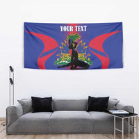 Haiti Pride Personalized Tapestry Neg Marron Haitian Heritage - Wonder Print Shop