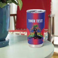 Haiti Pride Personalized Tumbler Cup Neg Marron Haitian Heritage - Wonder Print Shop