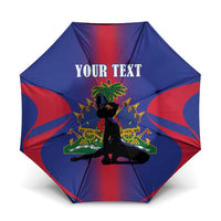 Haiti Pride Personalized Umbrella Neg Marron Haitian Heritage - Wonder Print Shop