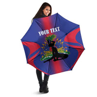 Haiti Pride Personalized Umbrella Neg Marron Haitian Heritage - Wonder Print Shop