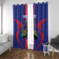 Haiti Pride Personalized Window Curtain Neg Marron Haitian Heritage - Wonder Print Shop