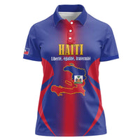 Haiti Pride Personalized Women Polo Shirt Neg Marron Haitian Heritage - Wonder Print Shop