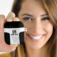 Custom Albania Football Pride AirPods Case Kuqezinjte Eagle White Version - Wonder Print Shop