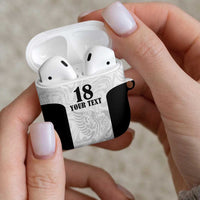 Custom Albania Football Pride AirPods Case Kuqezinjte Eagle White Version - Wonder Print Shop