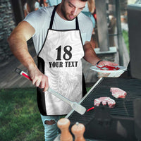 Custom Albania Football Pride Apron Kuqezinjte Eagle White Version - Wonder Print Shop