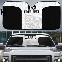Custom Albania Football Pride Auto Sun Shade Kuqezinjte Eagle White Version - Wonder Print Shop