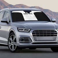 Custom Albania Football Pride Auto Sun Shade Kuqezinjte Eagle White Version - Wonder Print Shop