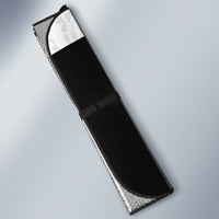 Custom Albania Football Pride Auto Sun Shade Kuqezinjte Eagle White Version - Wonder Print Shop